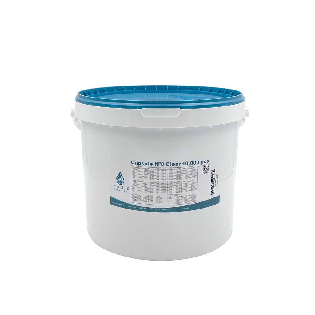 Capsules clear N°0 10000