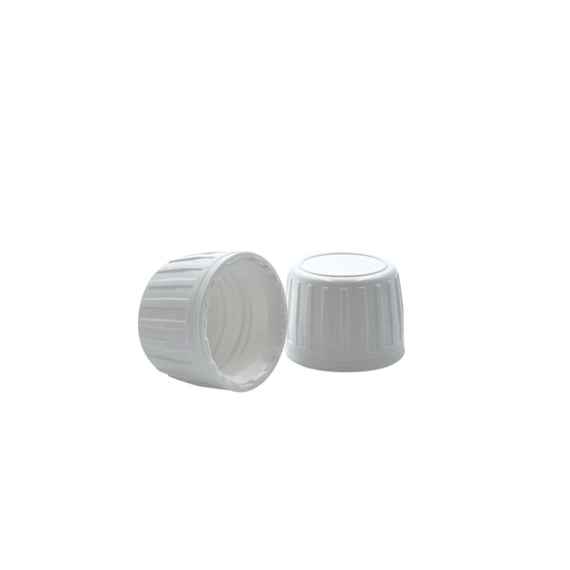 [4611109] Cap white sealable for glass & PET din28 per 50