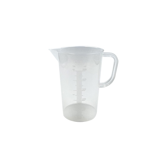 [4568085] Graduated plastic measuring cup with handle 500mL